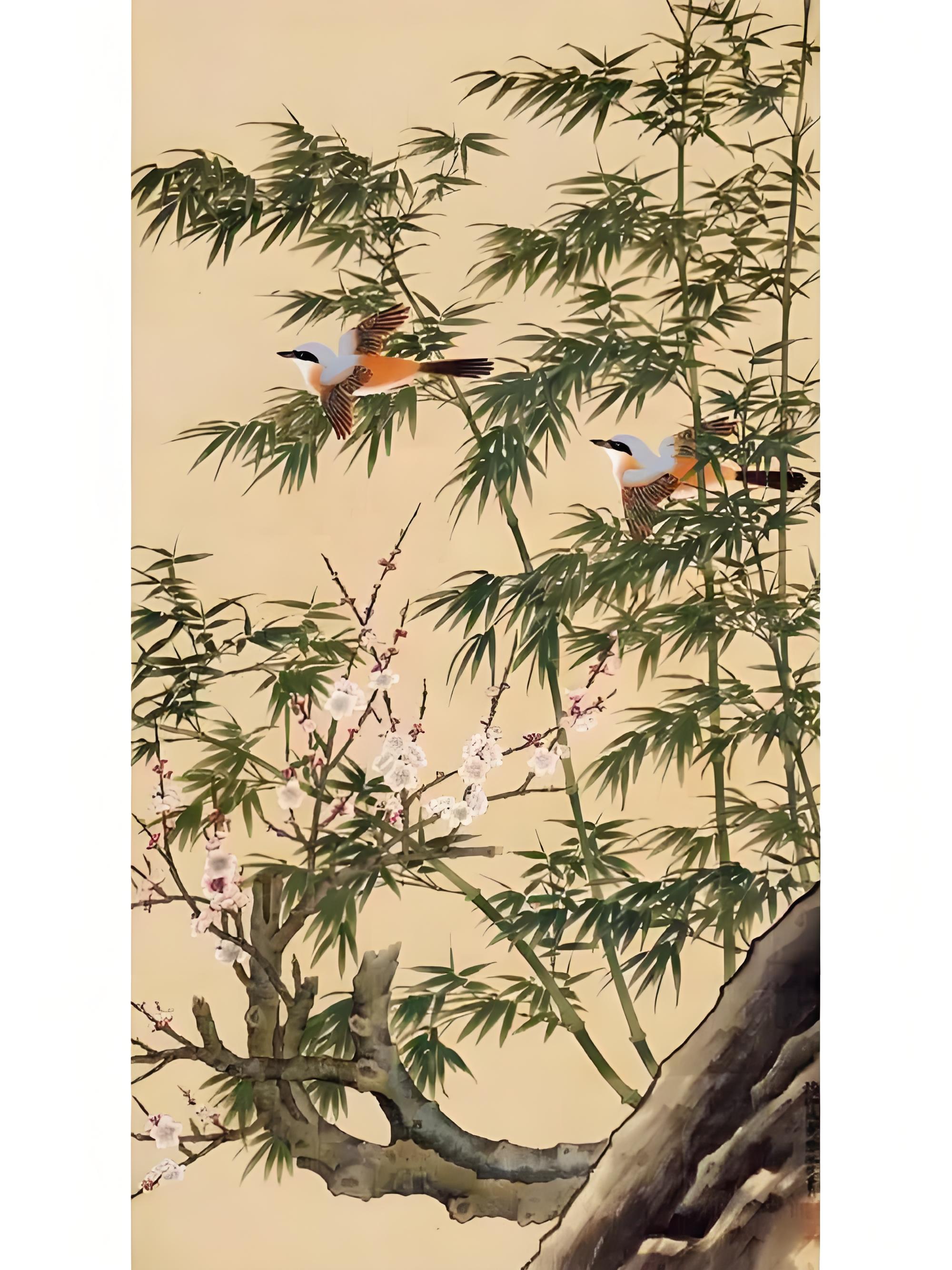 竹林双禽9158 陈佩秋